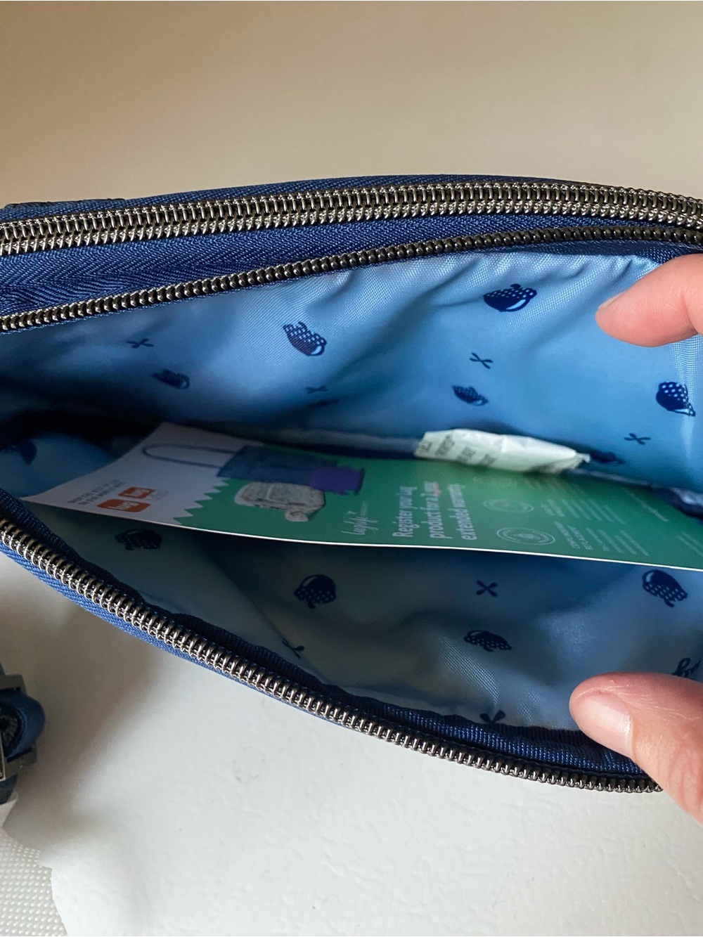 Lug Coupe XL Crossbody Bag Tempo Plaid Blue New - Picture 11 of 15